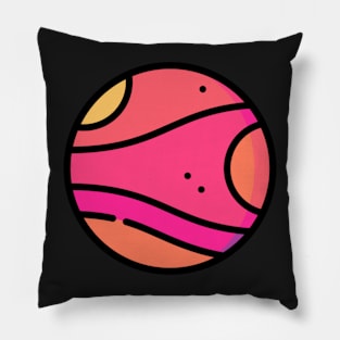 Mars icon sticker Pillow