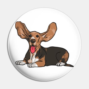 Basset Hound Dog Pin