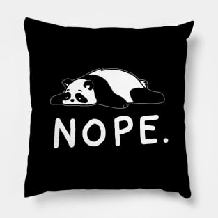 Nope Lazy Panda Pillow