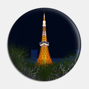 Tokyo Tower (Night) Pin