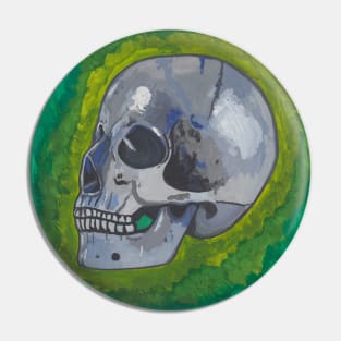 Human skull Pin