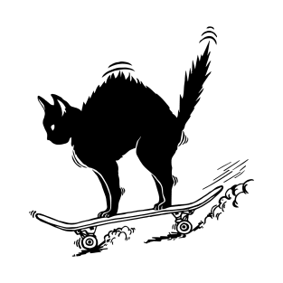 Cat Skateboarder T-Shirt