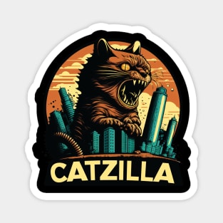 Kaiju Cat Monster - Catzilla Magnet