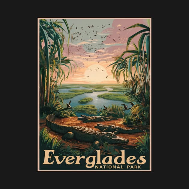 Everglades National Park Travel Poster by Perspektiva