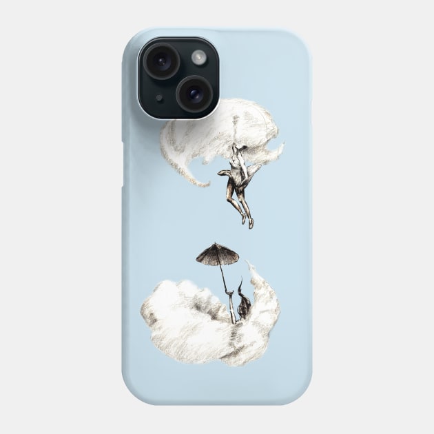 Umbrellachute Phone Case by InchInk