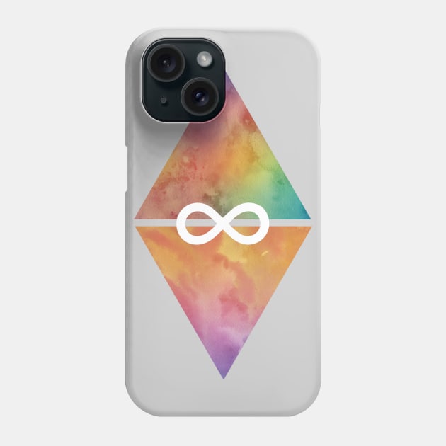 Triangle infinity Phone Case by Unelmoija