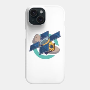 landing of the earth apparatus on an asteroid Phone Case