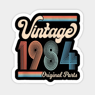 36 Year Old Birthday Design Vintage Born In 1984 Magnet