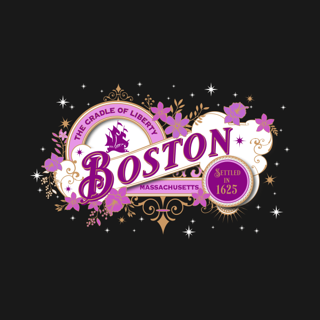 Boston Vintage in Pink by DavidLoblaw