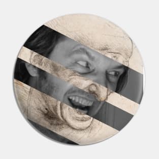 Head for The Battle of Anghiari by Leonardo da Vinci and Jack Nicholson in Shining Pin