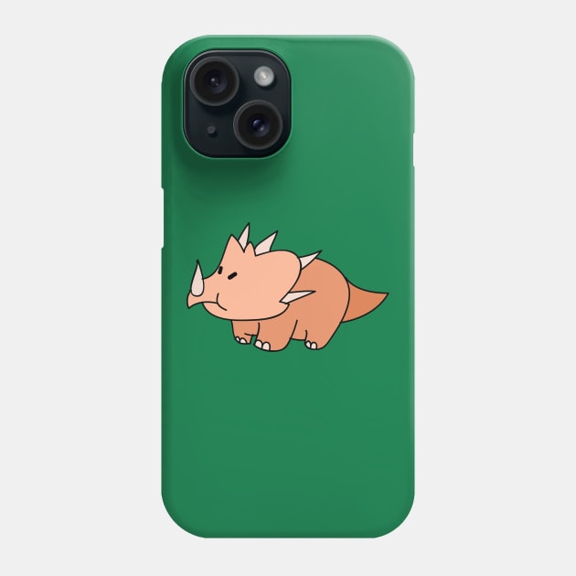 Beige Triceratops Phone Case by saradaboru