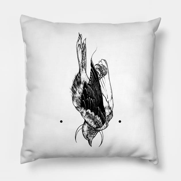 Moonbird Pillow by rottenfantom