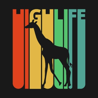 Highlife Giraffe Silhouette, retro design. T-Shirt