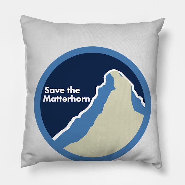 Save the Matterhorn Pillow by shellen