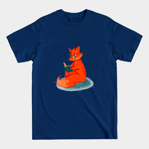 Disover Foxy reading - Fox - T-Shirt