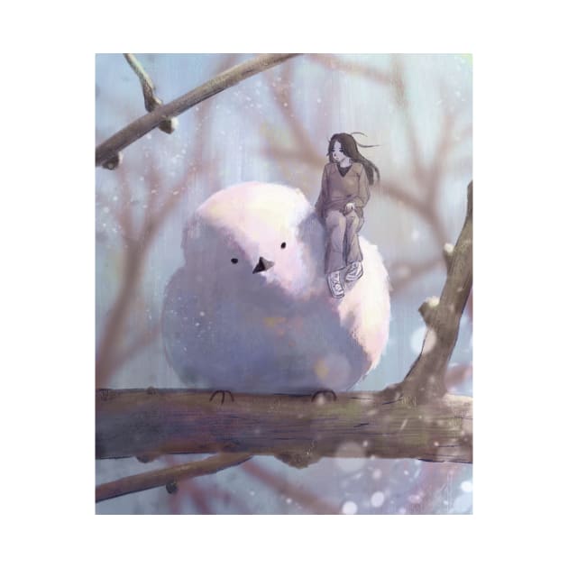 Winter Bird Painting by Oranges