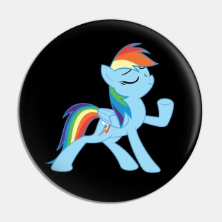 Rainbow Dash Strikes A Pose Pin