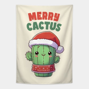 Merry Cactus Christmas Cactus Tapestry