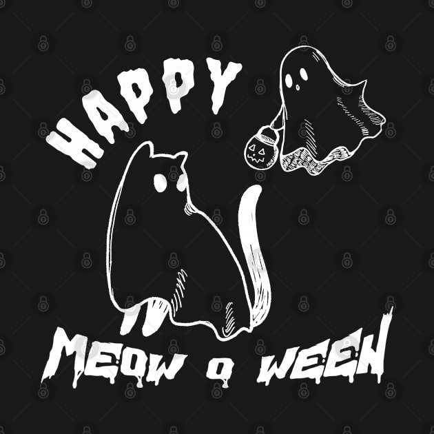 Happy meow o ween by fleurdesignart
