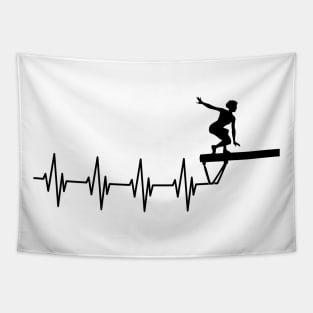 Gymnast Heartbeat Tapestry