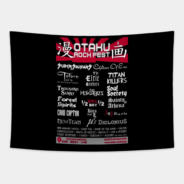 Otaku Rock Fest Tapestry by EagleFlyFree