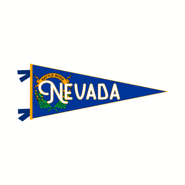 Nevada Flag Pennant by zsonn