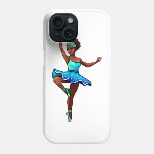 The top 10 Dance gifts - Ballet dancer dancing Brown skin black African American ballerina Phone Case