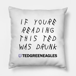 IF YOURE READING THIS TED WAS DRUNK Pillow