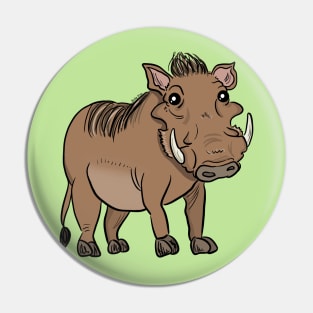 Happy warthog Pin