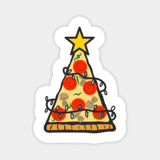 Christmas Tree Pizza Magnet