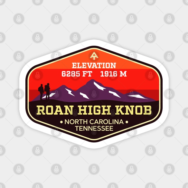 Roan High Knob -  North Carolina / Tennessee - Appalachian Trail Mountain Climbing Badge Magnet by TGKelly