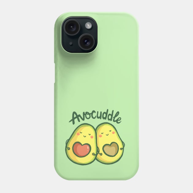 Avocuddle Phone Case by mschibious