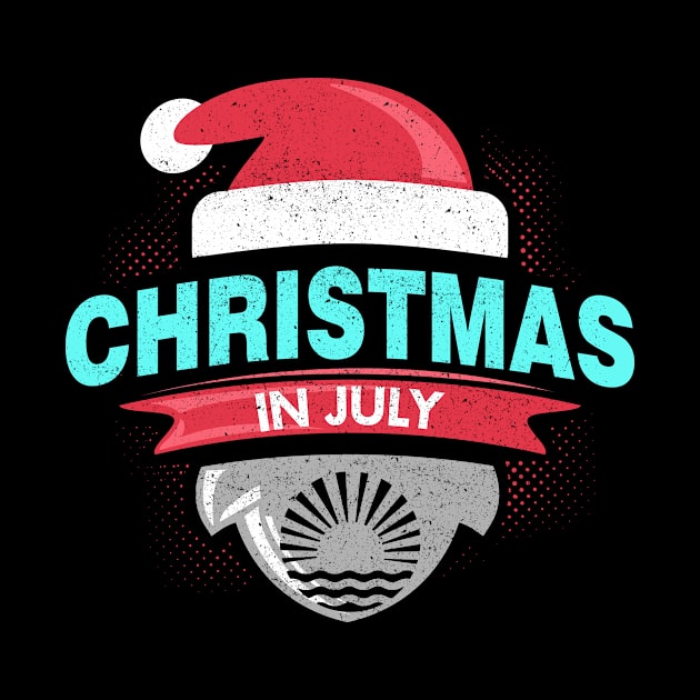 'Christmas In July Tropical' Hilarous Santa Gift by ourwackyhome