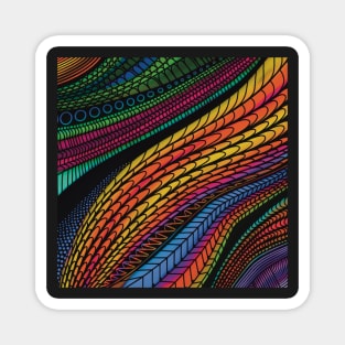 Rainbow Zentangles Magnet