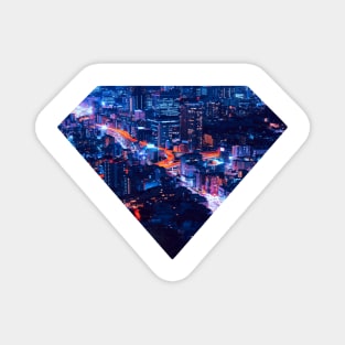 City Superhero Logo Magnet