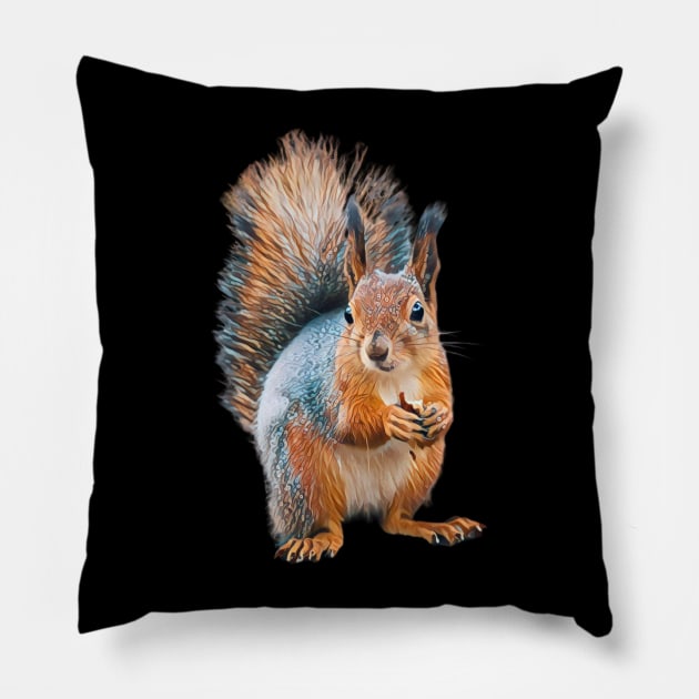 Squirrel - Woodland Themed Kids Room, Funny Gifts For Forester, Cute Animals Pillow by Shirtsmania