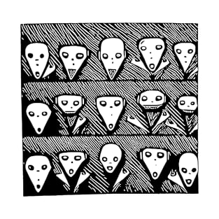 Creepy faces T-Shirt