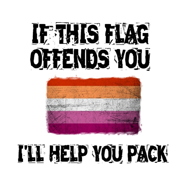 if this flag offends you-lesbian by coffins