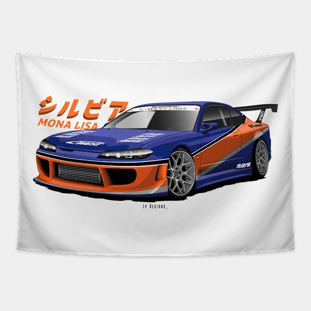 Silvia S15 (Mona Lisa) - The Fast And Furious Tapestry by LpDesigns_