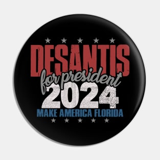 Desantis 2024 for President Vintage Distressed Desantis 2024 Pin