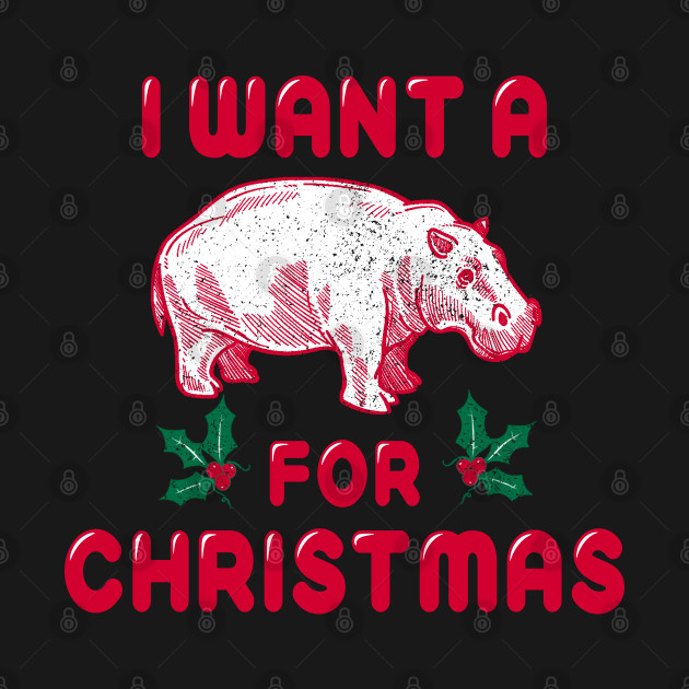 Discover Quarantine Christmas Hippo Vintage Retro Christmas - Quarantine Christmas - T-Shirt