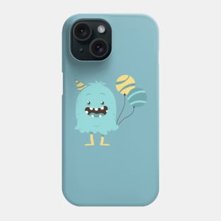 blue party celebraion monster Phone Case