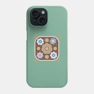 Power To The Flowers Vintage Pattern Phone Case