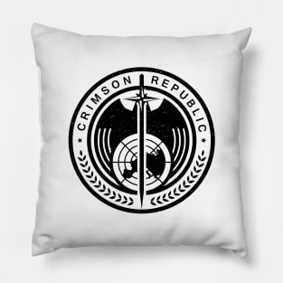 Crimson Republic Patch Pillow