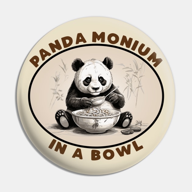 PandaMonium in a Bowl Pin by Blended Designs