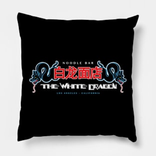 Blade Runner White Dragon Noodle Bar Pillow