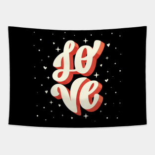 Love - velentines day big text Tapestry