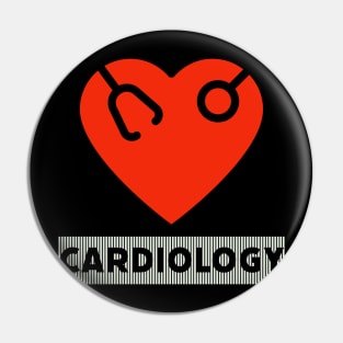 Cardiology, Heart, Stethoscope Pin