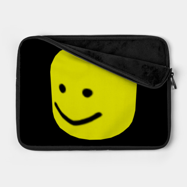 Roblox Big Head Noob Gamer Gift Roblox Laptop Case Teepublic - roblox big head big oof noob meme roblox mask teepublic