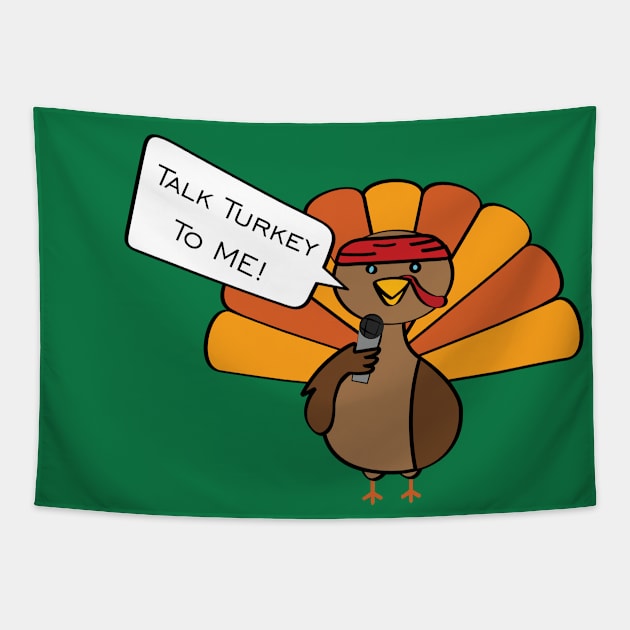 Talk Turkey To Me Tapestry by Shapetrix